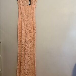 Rachel Zoe Blush Lace Maxi Dress